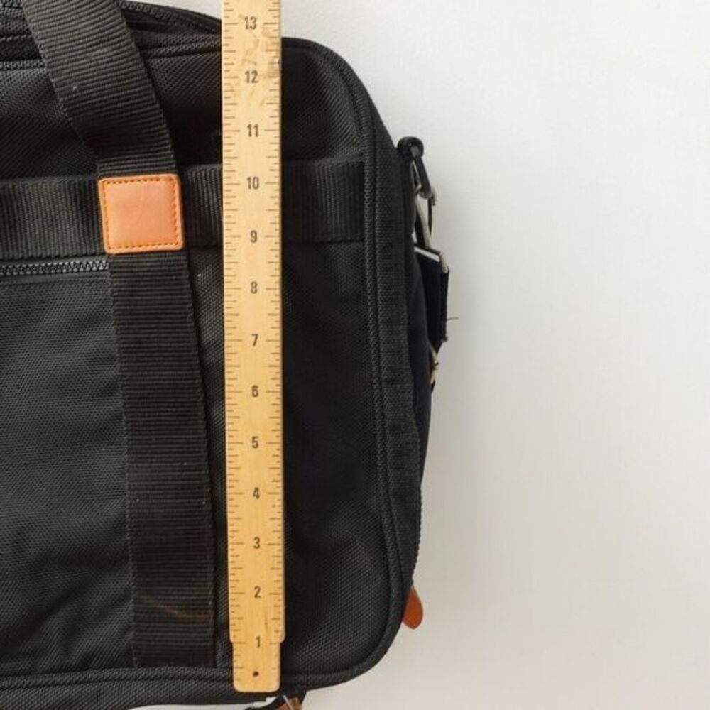 Vintage DIOR Travel Briefcase Document Bag XL Black Canvas Utility Zip Around - Picture 7 of 16